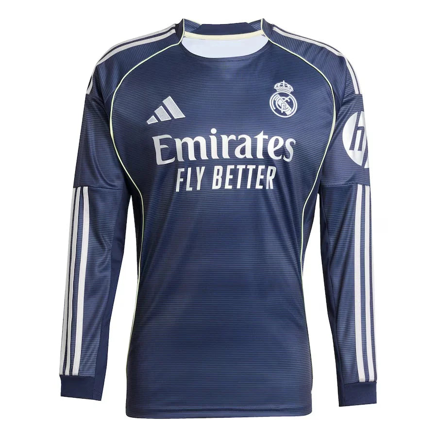 REAL MADRID AWAY JERSEY LONG SLEEVE 2025/2026